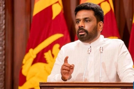 Tổng thống Sri Lanka Anura Kumara Dissanayaka. (Ảnh: Xinhua)