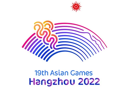 Logo ASIAD 19. (Ảnh: Tân Hoa Xã)