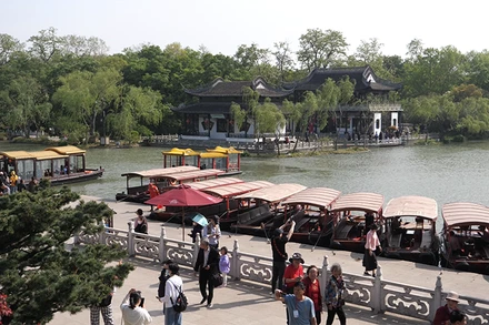 Ảnh minh họa: Một góc “tiểu Tây Hồ” ở thành phố Nam Kinh, Trung Quốc. (Ảnh: Hồ Quân)