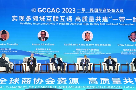 Các đại biểu tham luận tại tọa đàm bàn tròn ở Hội nghị. 