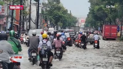 Triều cường gây ngập nhiều đô thị phía Nam