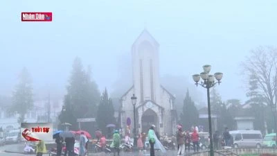 Đón gió mùa Đông Bắc, nhiệt độ Sa Pa giảm còn 5,7 độ C