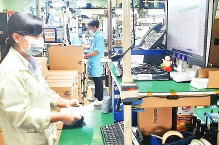 Hoạt động sản xuất của Công ty TNHH Datalogic Việt Nam, Khu Công nghệ cao Thành phố Hồ Chí Minh.