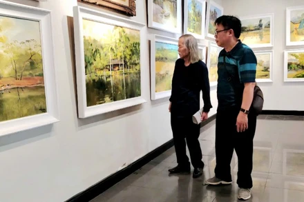 Quang cảnh triển lãm "Sắc quê 3".