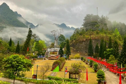 Phong cảnh nên thơ của núi rừng Pác Bó.