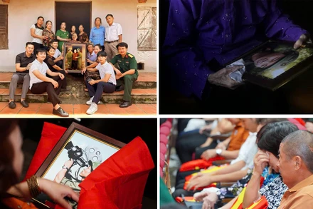 Một số hình ảnh trong quá trình quay phim tài liệu "Linh ảnh".