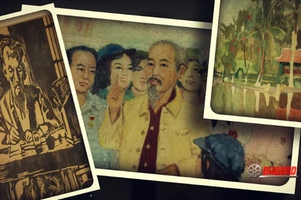 Hình ảnh trong phim "Những nét vẽ từ trái tim" do Điện ảnh Quân đội nhân dân sản xuất.