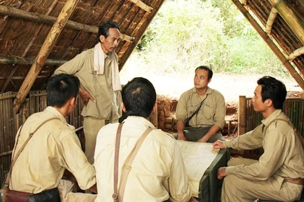 Một cảnh trong phim truyện "Nhà tiên tri" về hình tượng Chủ tịch Hồ Chí Minh.