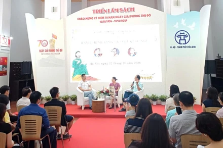 Quang cảnh cuộc tọa đàm do Nhà xuất bản Kim Đồng tổ chức.