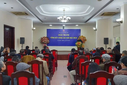 Toàn cảnh Hội nghị Tổng kết công tác văn học năm 2024 của Hội Nhà văn Việt Nam.