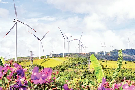 Công trình điện gió ở Quảng Trị đã phát điện thương mại.