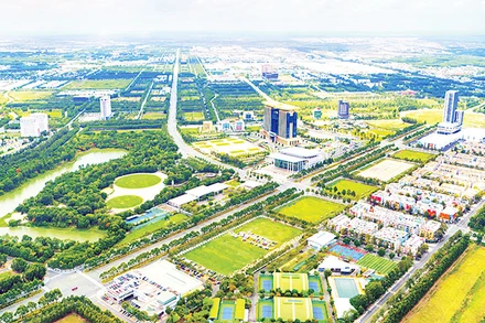 Một góc thành phố thông minh Bình Dương. (Ảnh TRỊNH BÌNH)