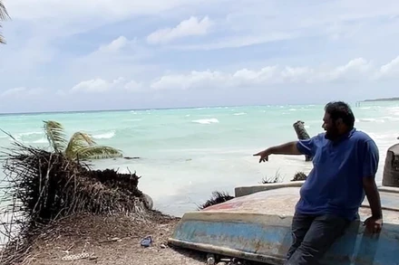 Nhiều hòn đảo ở Maldives bị sạt lở nghiêm trọng. (Ảnh UNICEF)