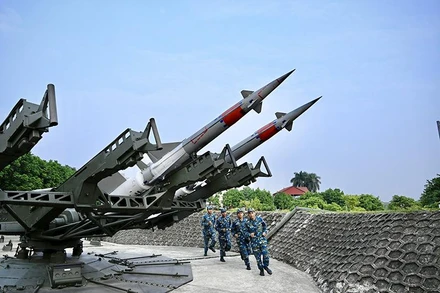 Tiểu đoàn tên lửa 77, Trung đoàn 257 - đơn vị bắn rơi nhiều máy bay nhất trong Chiến dịch Điện Biên Phủ trên không cách đây 50 năm. (Ảnh VIỆT TRUNG)