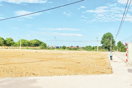 Sau khi khu tái định cư ở Hiền Ninh, huyện Quảng Ninh (Quảng Bình) được hoàn thiện hạ tầng, chính quyền đã giao đất cho người dân.