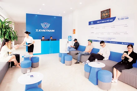 Phòng chờ dành cho hành khách tại Công ty TNHH X.E Việt Nam.