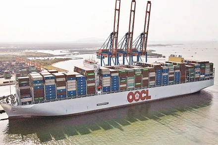 Với lợi thế cảng biển, Bà Rịa-Vũng Tàu đẩy mạnh hạ tầng giao thông kết nối, từ đó thúc đẩy phát triển toàn vùng Đông Nam Bộ. (Ảnh nhandan.vn)