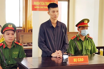 Bị cáo Nguyễn Thành Lượng tại phiên tòa sáng 29/9.