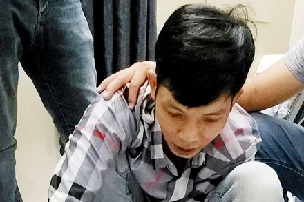 Đối tượng Trần Văn Trường bị công an bắt. (Ảnh: Công an cung cấp)