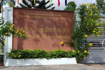 Trụ sở Ban Quản lý Khu kinh tế Phú Quốc, tỉnh Kiên Giang. (Ảnh: HỮU TUẤN)