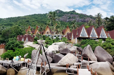 Một trong ba homestay ở xã Lại Sơn, huyện Kiên Hải, tỉnh Kiên Giang bị xử phạt.