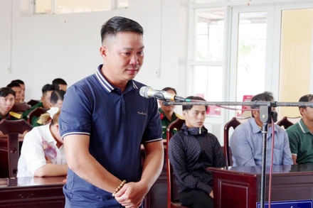 Bị cáo Ngô Qui Triệu.