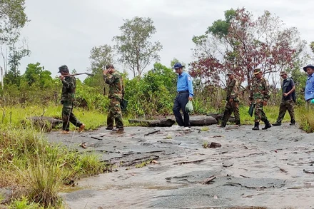 Đội K9, Bộ Chỉ huy quân sự tỉnh Kiên Giang tìm kiếm, cất bốc hài cốt liệt sĩ tại Vương quốc Campuchia. 