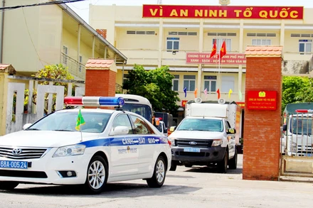 Các lực lượng ra quân tấn công, trấn áp tội phạm ma túy trên địa bàn thành phố Phú Quốc. 