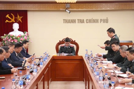 Quang cảnh buổi công bố kết luận.