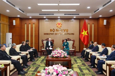 Quang cảnh buổi tiếp. 