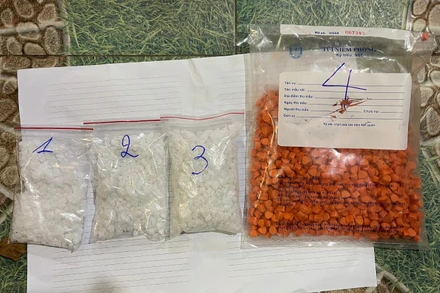 Số ma túy thu giữ được tại thôn Lương Lễ (xã Tân Hợp, huyện Hướng Hóa, tỉnh Quảng Trị).