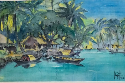 Một tác phẩm của họa sĩ Huỳnh Phương Đông. (Ảnh BTC)