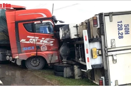 [Video] Hai vụ tai nạn giao thông liên hoàn trên Quốc lộ 1