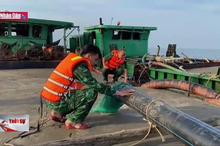 Liên tiếp phát hiện nhiều vụ khai thác vận chuyển cát trái phép