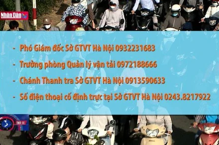 Hà Nội công bố 4 số điện thoại đường dây nóng về vận tải dịp 2-9-2022