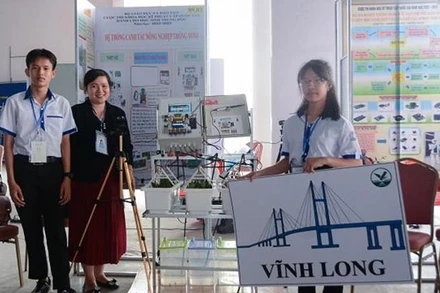 Một dự án được giới thiệu tại cuộc thi Khoa học kỹ thuật cấp quốc gia học sinh trung học lần thứ 11 (Ảnh: Bộ Giáo dục và Đào tạo)