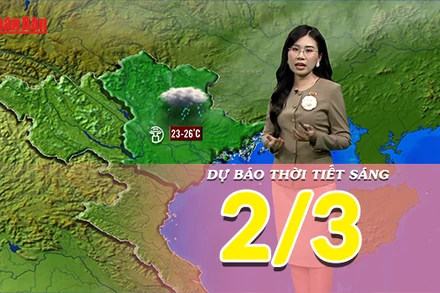 [Video] Dự báo thời tiết sáng 2/3/2025