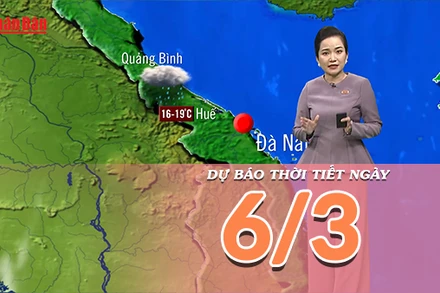 [Video] Dự báo thời tiết ngày 6/3/2025