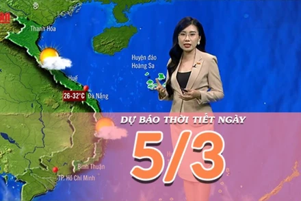 [Video] Dự báo thời tiết ngày 5/3/2025