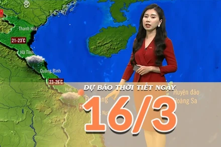 [Video] Dự báo thời tiết ngày 16/3/2025