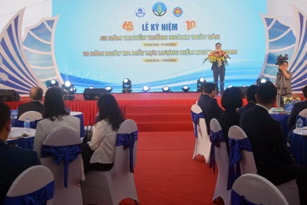 Toàn cảnh buổi lễ. (Ảnh: Báo Quân đội nhân dân)