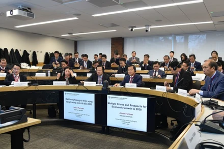 Phó Thủ tướng Chính phủ Lê Minh Khái dự Chương trình Lãnh đạo Cao cấp Việt Nam (VELP) 2024 tại Trường đại học Harvard Kennedy, Hoa Kỳ. (Ảnh: VGP)