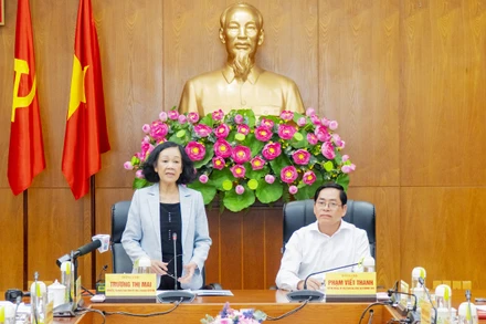 Đồng chí Trương Thị Mai làm việc tại Bà Rịa-Vũng Tàu.