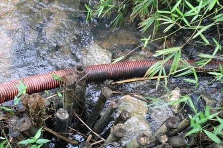 Xả thải bừa bãi khiến nguồn nước bị ô nhiễm.