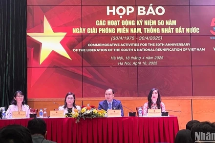 Họp báo các hoạt động kỷ niệm 50 năm Ngày Giải phóng miền nam, thống nhất đất nước. 