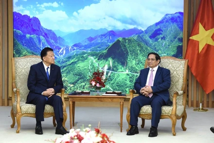 Quang cảnh buổi tiếp. 