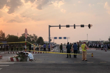 Hiện trường vụ tai nạn. (Ảnh: Ủy ban An toàn giao thông quốc gia)