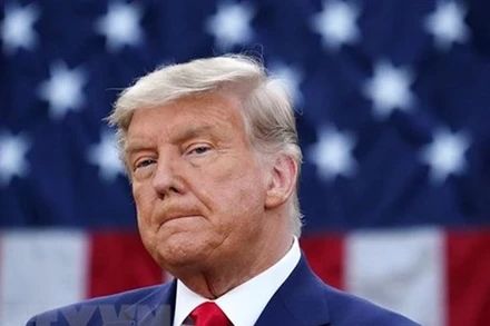 Ông Donald Trump, lúc đương nhiệm Tổng thống Mỹ, dự một sự kiện ở Washington, DC ngày 13/11/2020. (Ảnh: AFP/TTXVN)