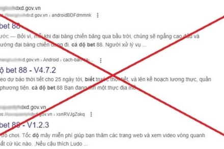 Hàng loạt website của cơ quan nhà nước có tên miền gov.vn bị bị chèn link quảng cáo cờ bạc.