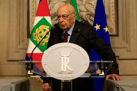 Ông Giorgio Napolitano đã qua đời ở tuổi 98. (Nguồn: Reuters/Ảnh chụp màn hình)